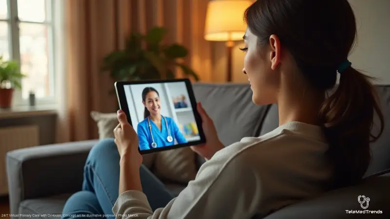 24/7 Virtual Primary Care with DrHouse, Concept art for illustrative purpose - Monok