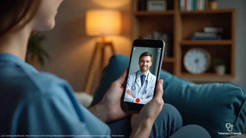 21st Century Healthcare: How DrHouse is Pioneering Telemedicine in America, Concept art for illustrative purpose, tags: affordable - Monok
