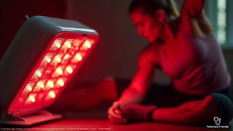 5 Top Red Light Therapy Devices for Muscle Recovery and Pain Relief, Concept art for illustrative purpose - Monok
