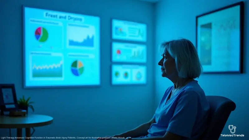 Light Therapy Advances Cognitive Function in Traumatic Brain Injury Patients, Concept art for illustrative purpose - Monok